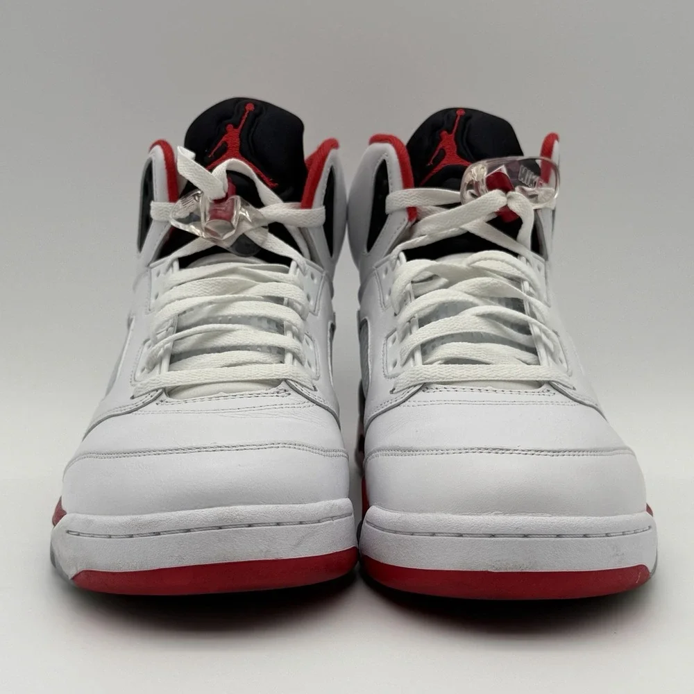 Air Jordan 5 Retro OG Fire Red Black Tongue HQ7978-101 12M clean/authenticated!